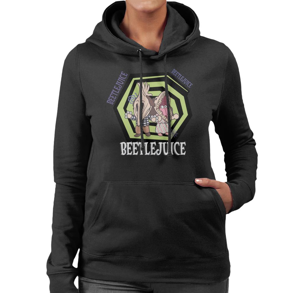 Beetlejuice Adam And Barbara Women's Hooded Sweatshirt-ALL + EVERY