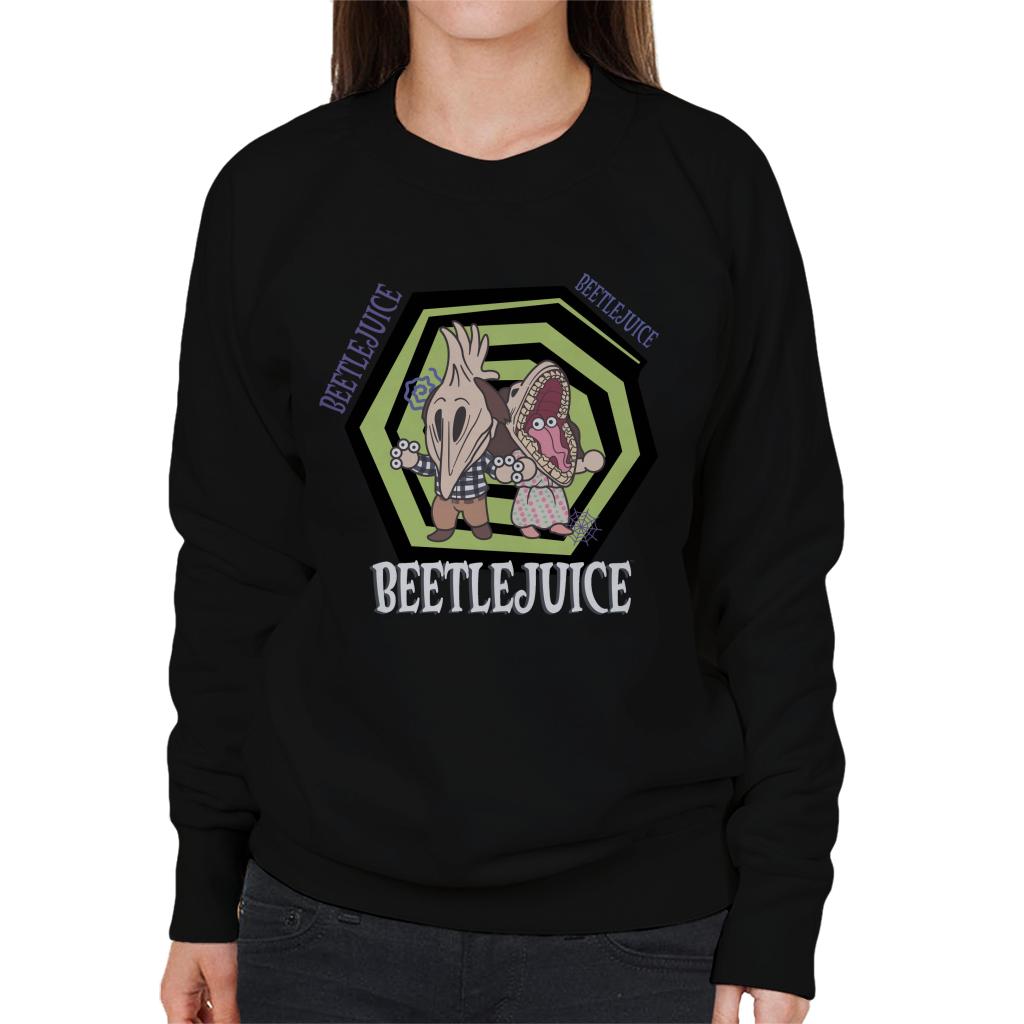 Beetlejuice Adam And Barbara Women's Sweatshirt-ALL + EVERY