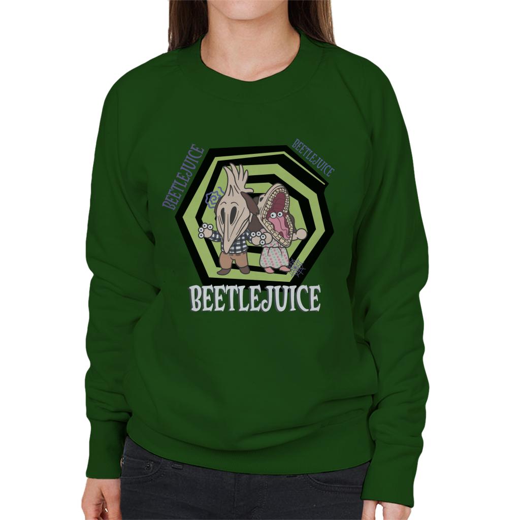 Beetlejuice Adam And Barbara Women's Sweatshirt-ALL + EVERY