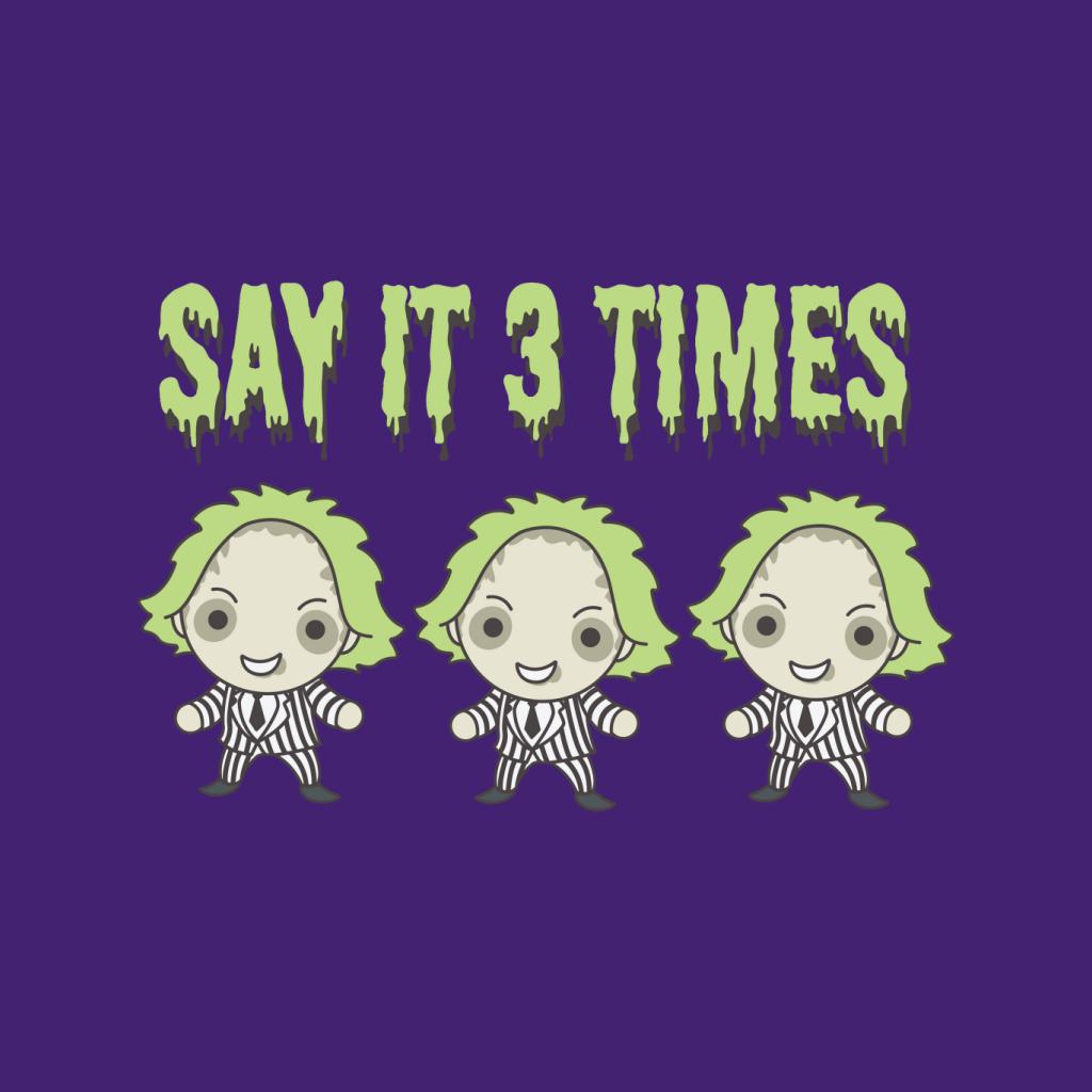 Beetlejuice Halloween Say It Three Times Women's T-Shirt-ALL + EVERY