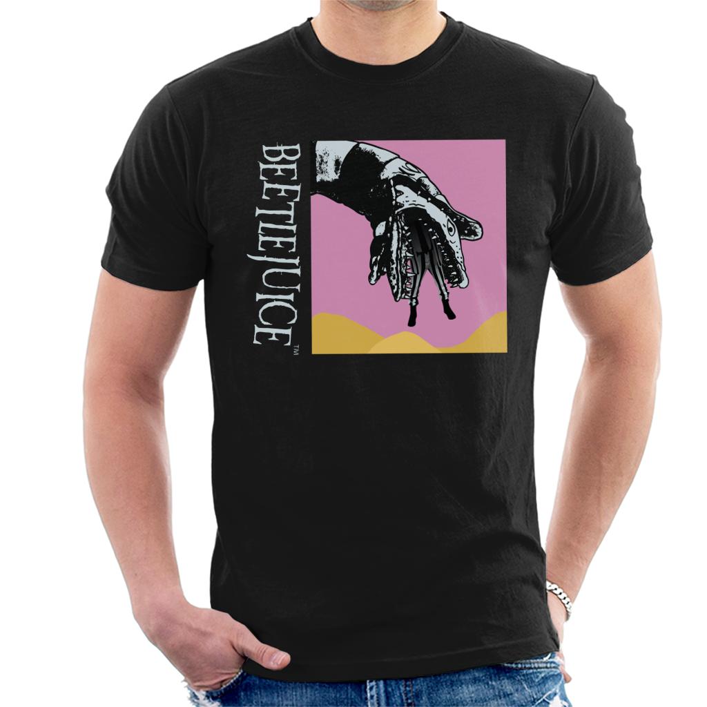 Beetlejuice Sandworm Pink Sky Men's T-Shirt-ALL + EVERY