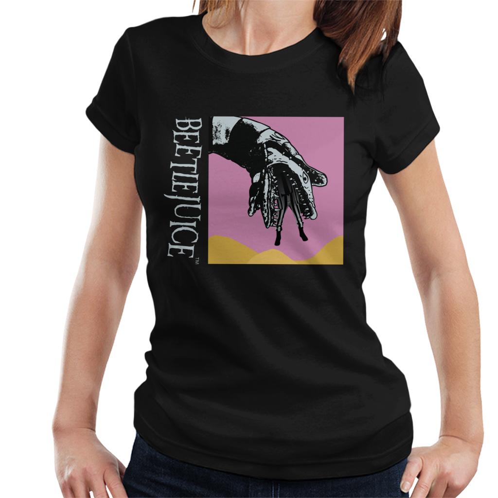 Beetlejuice Sandworm Pink Sky Women's T-Shirt-ALL + EVERY