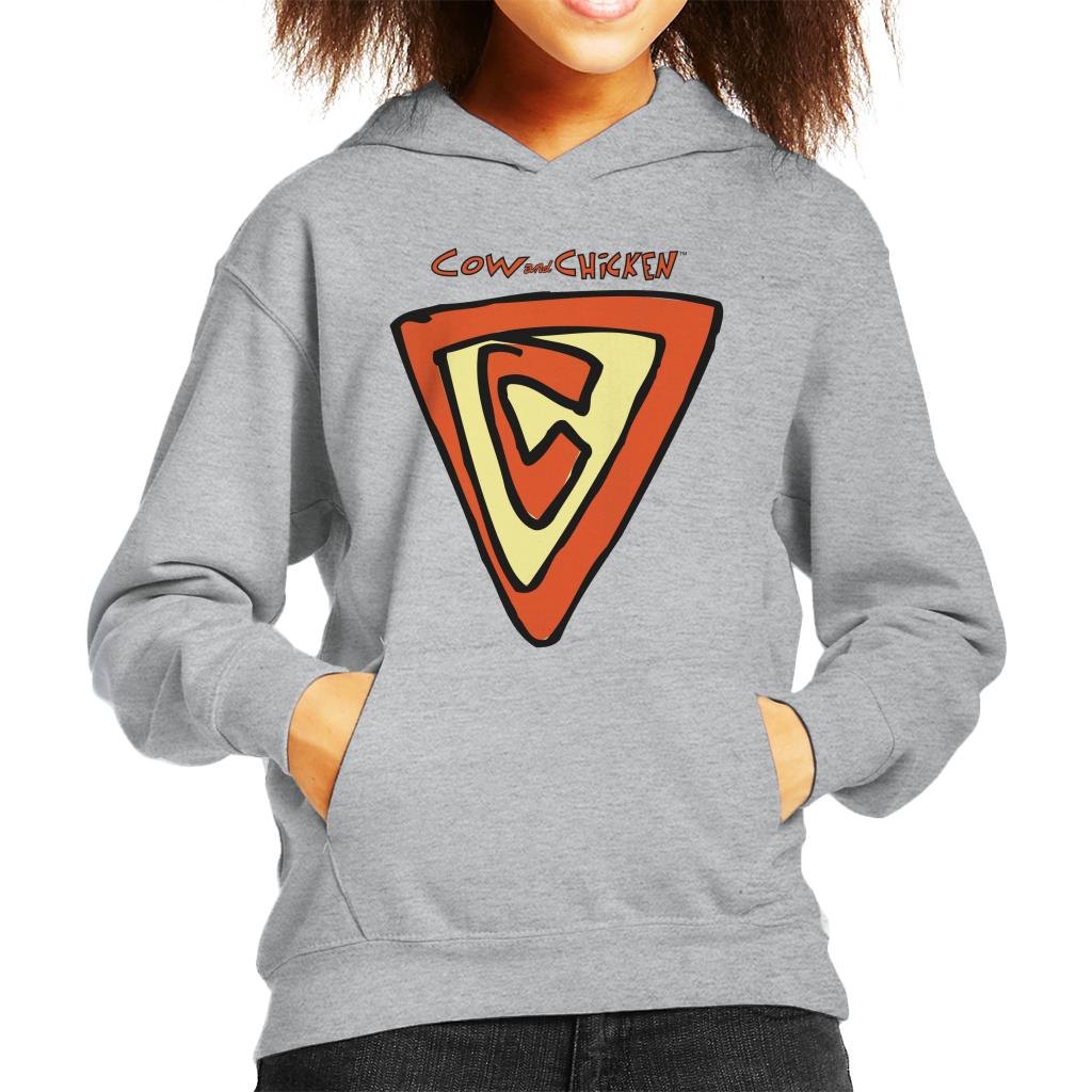 Cow and Chicken Supercow Kid's Hooded Sweatshirt-ALL + EVERY