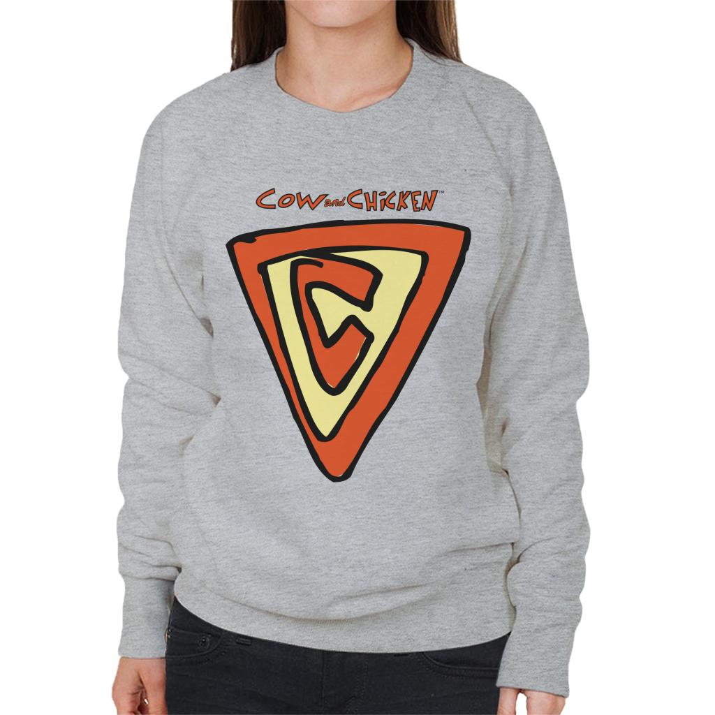 Cow and Chicken Supercow Women's Sweatshirt-ALL + EVERY