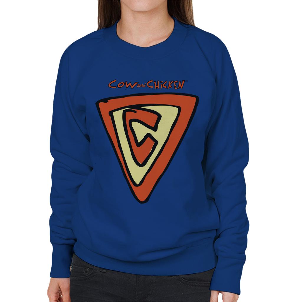 Cow and Chicken Supercow Women's Sweatshirt-ALL + EVERY