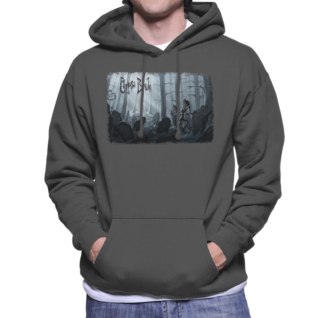 Corpse Bride Victor Van Dort Running From Emily Men's Hooded Sweatshirt-ALL + EVERY