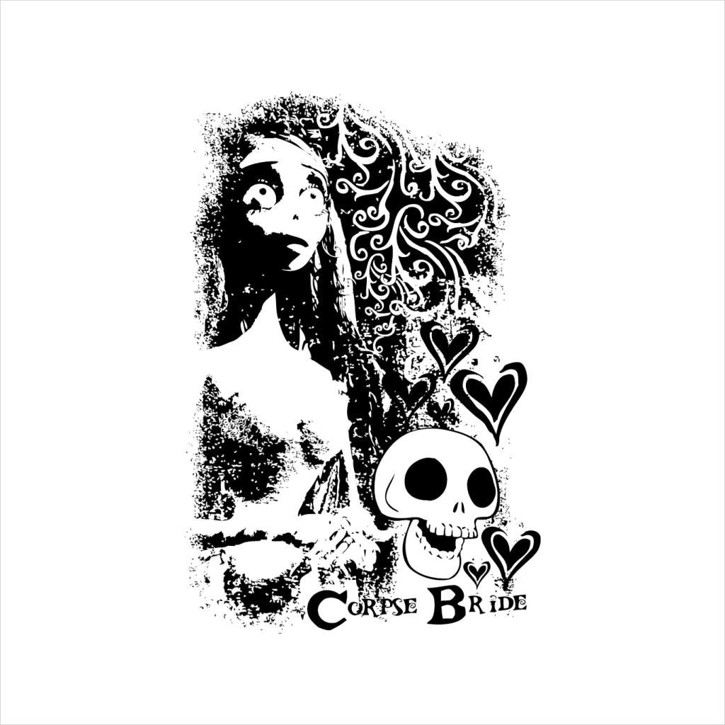 Corpse Bride Emily Skulls Kid's T-Shirt-ALL + EVERY