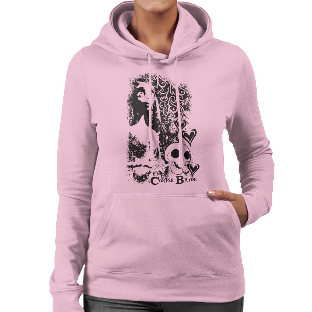 Corpse Bride Emily Skulls Women's Hooded Sweatshirt-ALL + EVERY