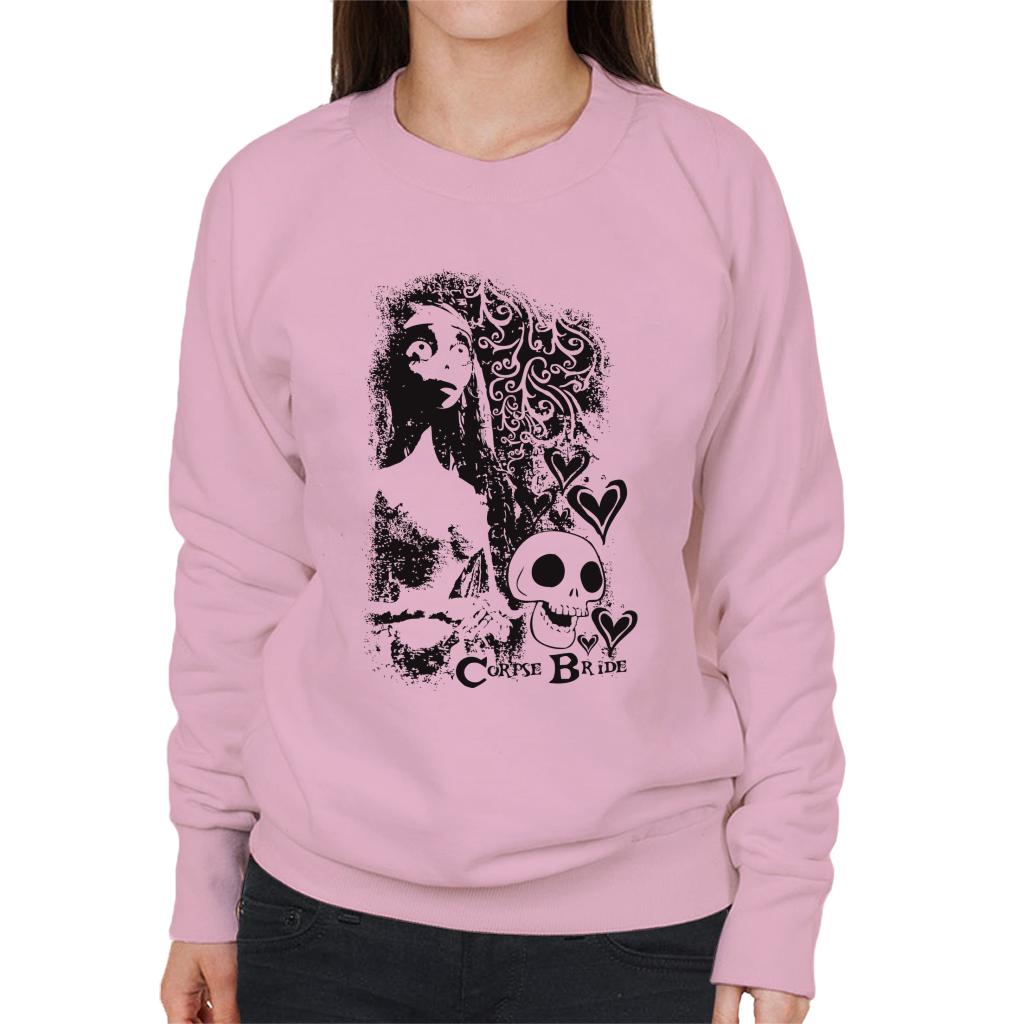 Corpse Bride Emily Skulls Women's Sweatshirt-ALL + EVERY