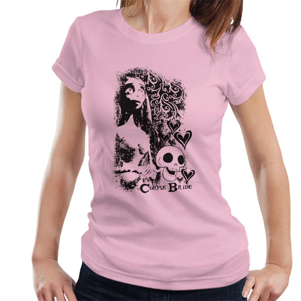 Corpse Bride Emily Skulls Women's T-Shirt-ALL + EVERY