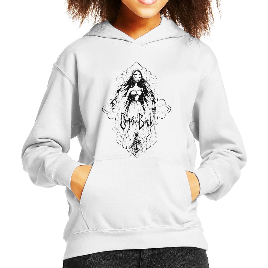 Corpse Bride Emily Flying Kid's Hooded Sweatshirt-ALL + EVERY