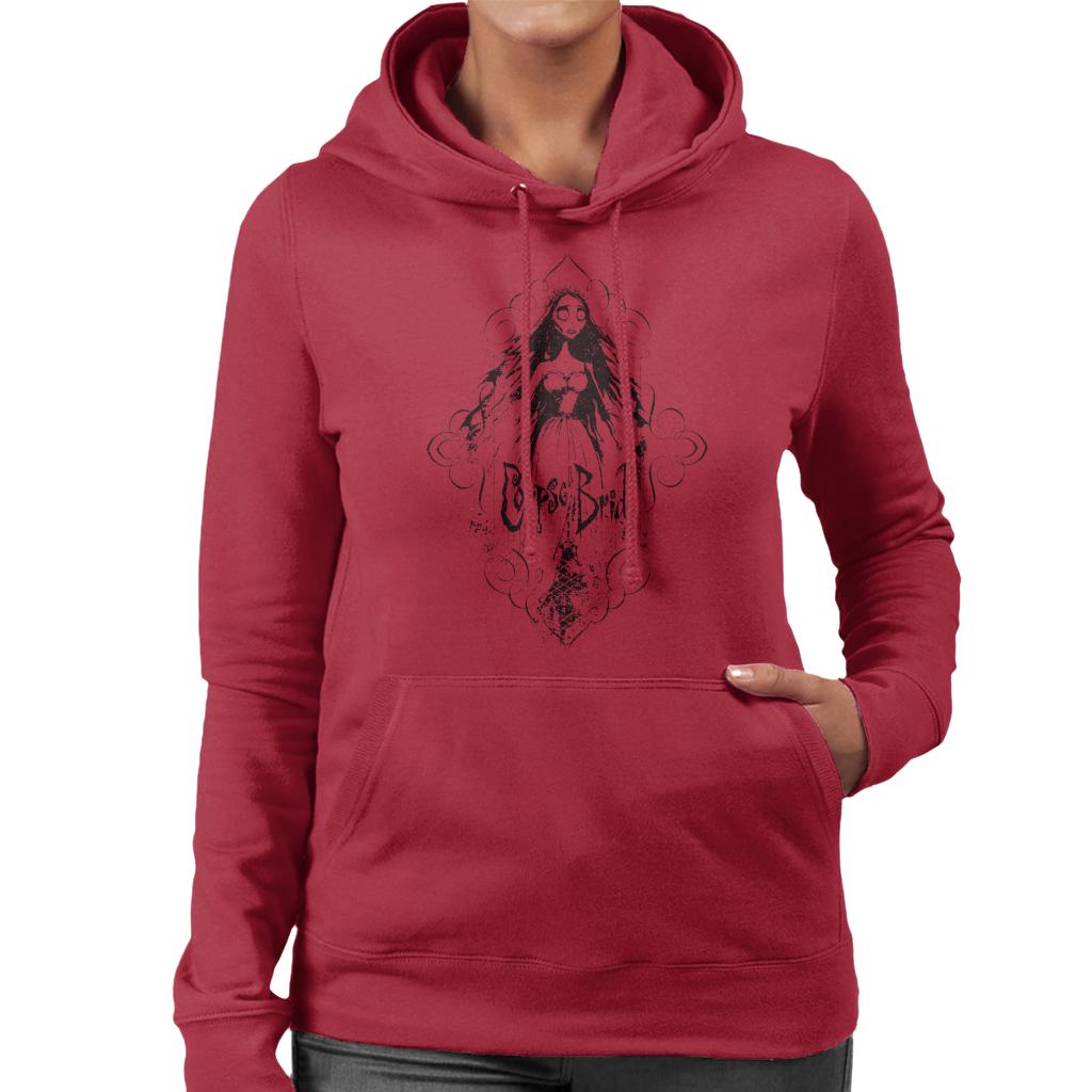 Corpse Bride Emily Flying Women's Hooded Sweatshirt-ALL + EVERY