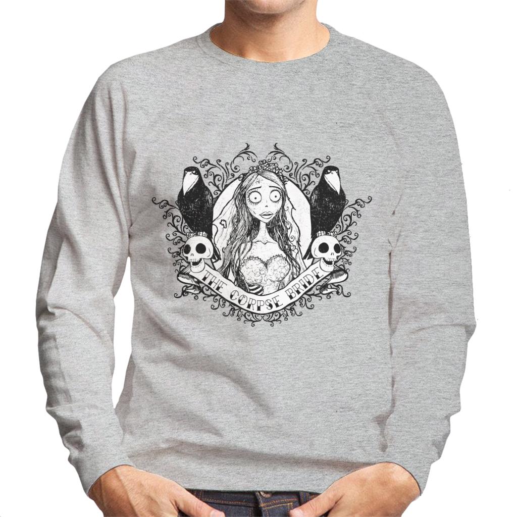 Corpse Bride Halloween Skulls Men's Sweatshirt-ALL + EVERY