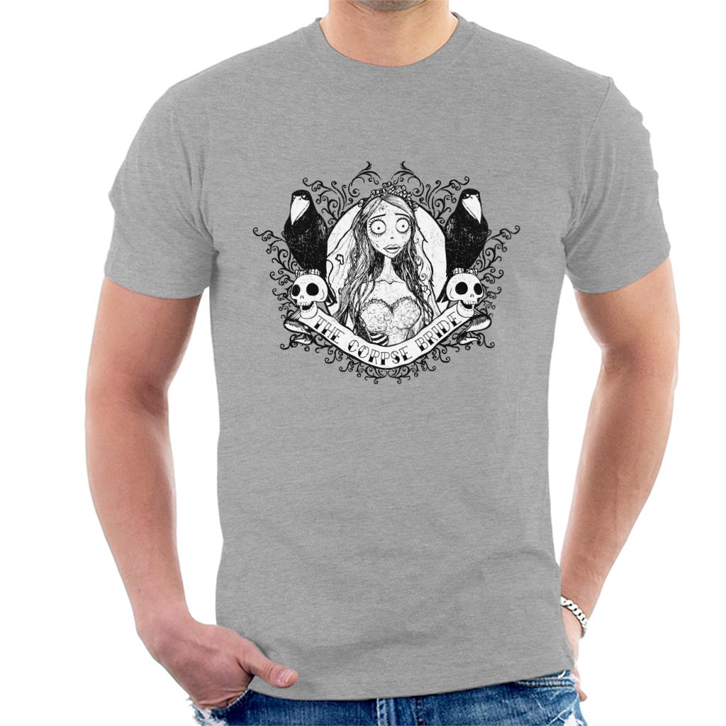 Corpse Bride Halloween Skulls Men's T-Shirt-ALL + EVERY