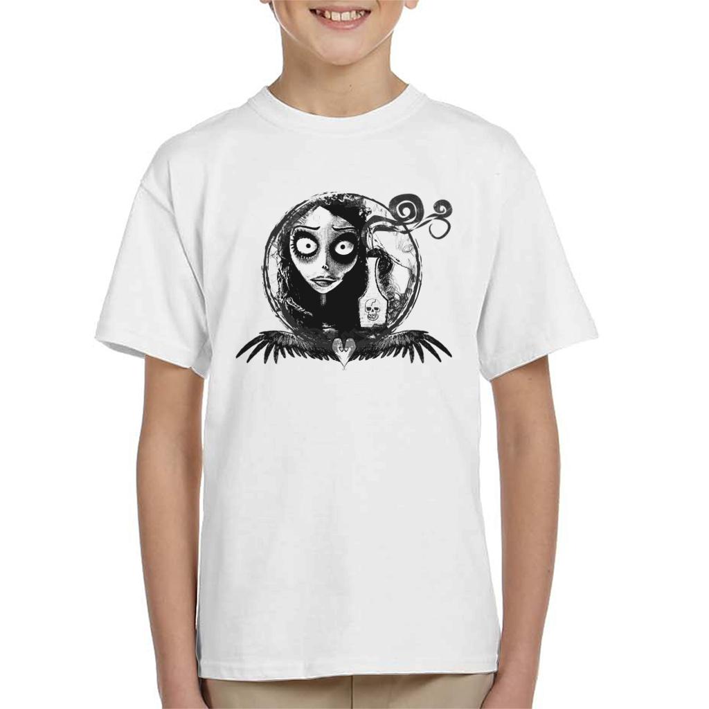 Corpse Bride Emily Looking In The Mirror Kid's T-Shirt-ALL + EVERY