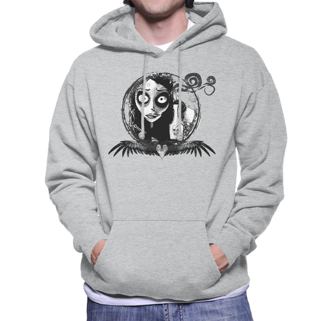 Corpse Bride Emily Looking In The Mirror Men's Hooded Sweatshirt-ALL + EVERY