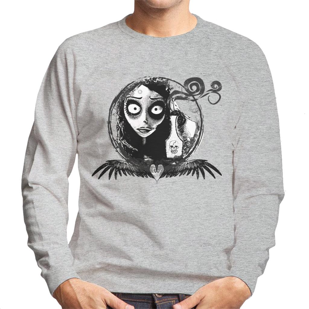 Corpse Bride Emily Looking In The Mirror Men's Sweatshirt-ALL + EVERY