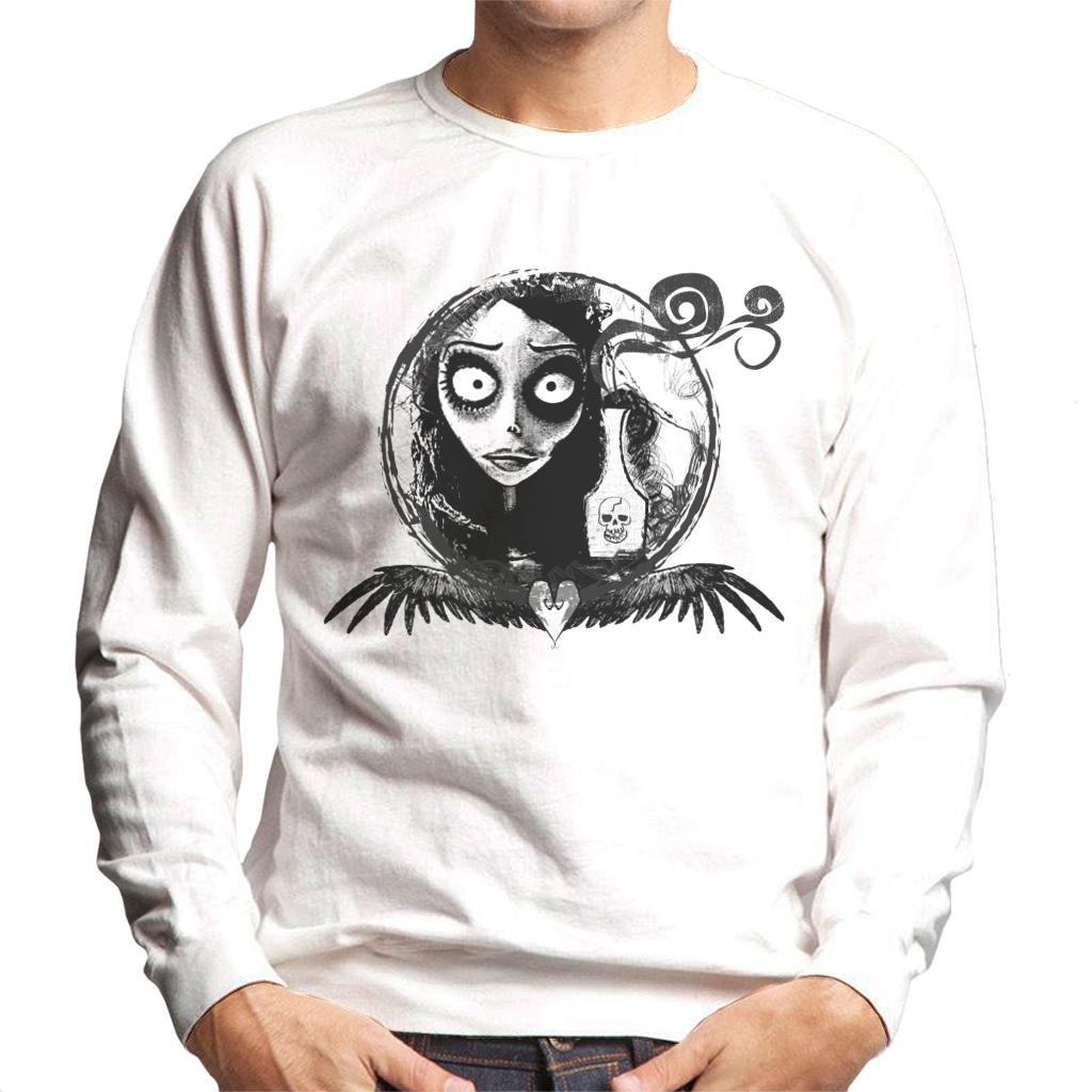 Corpse Bride Emily Looking In The Mirror Men's Sweatshirt-ALL + EVERY