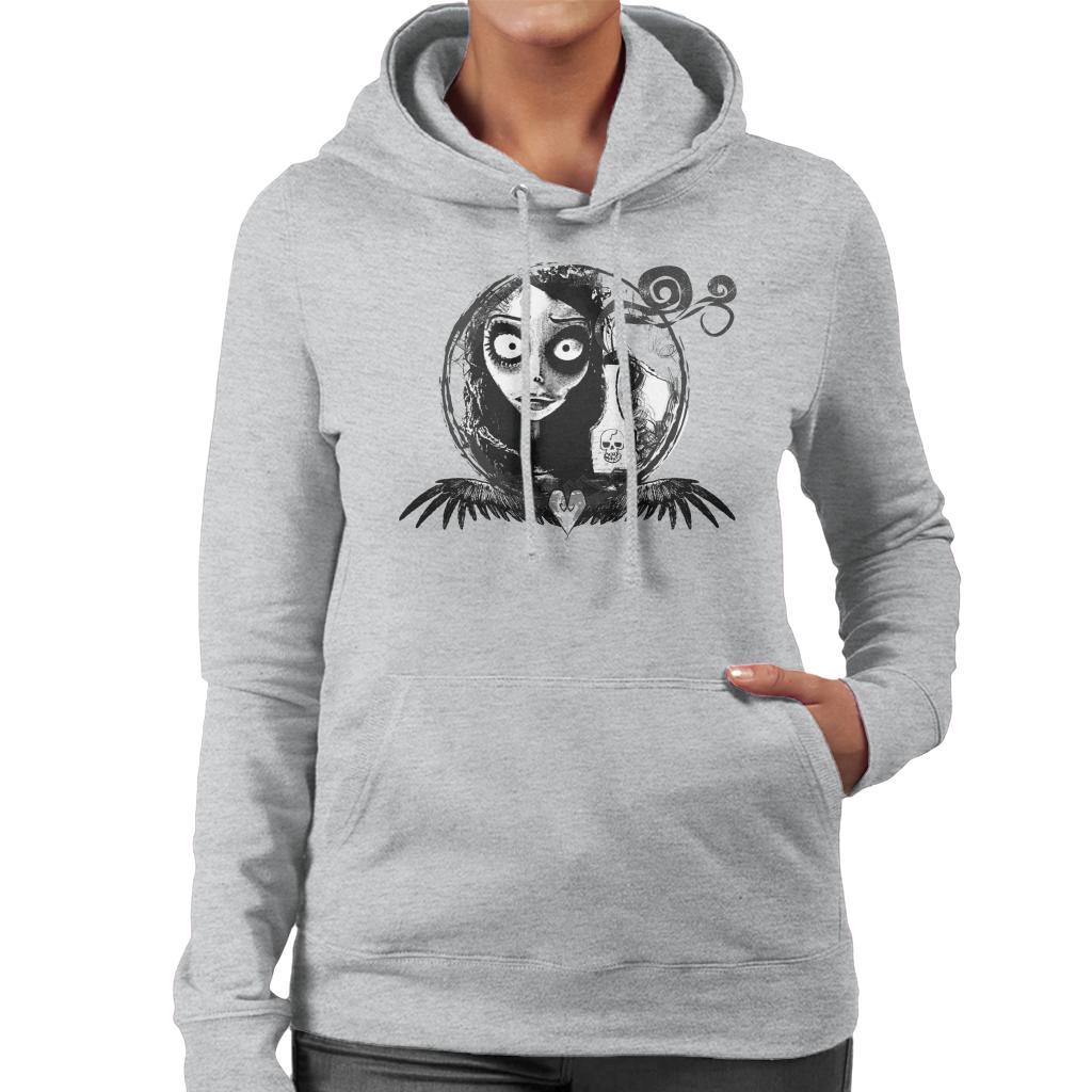 Corpse Bride Emily Looking In The Mirror Women's Hooded Sweatshirt-ALL + EVERY