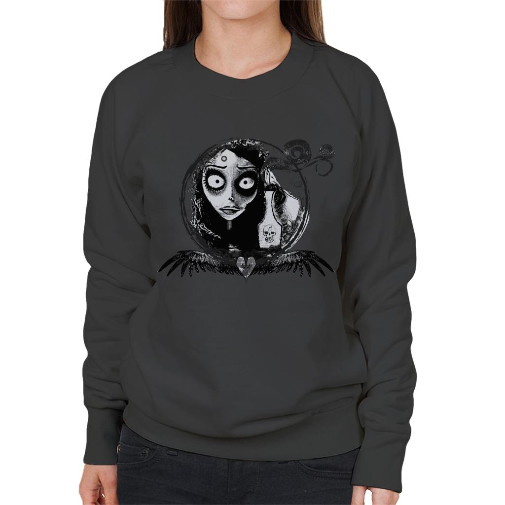 Corpse Bride Emily Looking In The Mirror Women's Sweatshirt-ALL + EVERY