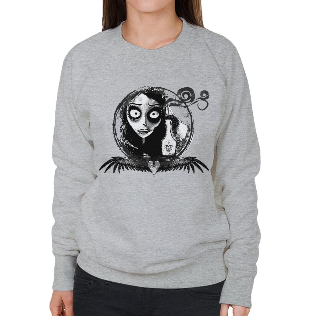 Corpse Bride Emily Looking In The Mirror Women's Sweatshirt-ALL + EVERY