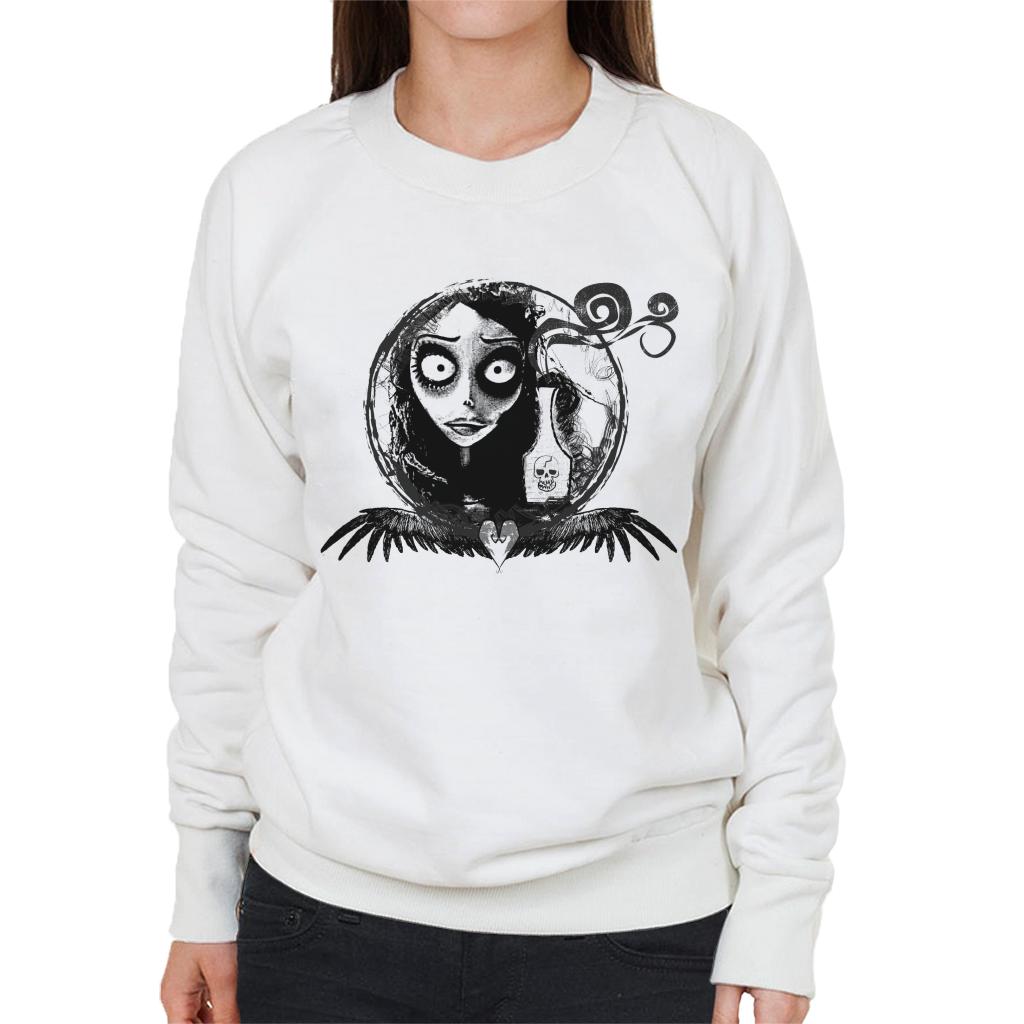 Corpse Bride Emily Looking In The Mirror Women's Sweatshirt-ALL + EVERY