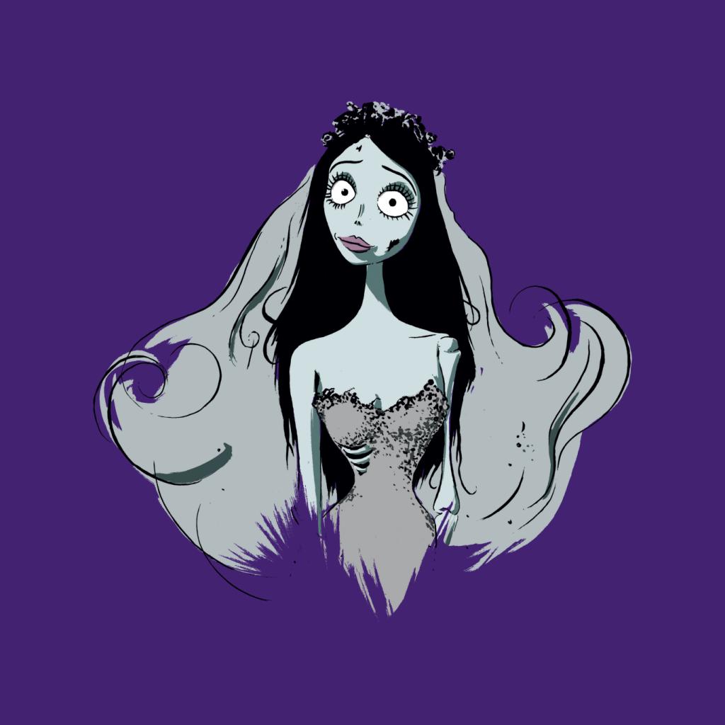 Corpse Bride Halloween Emily Portrait Women's T-Shirt-ALL + EVERY