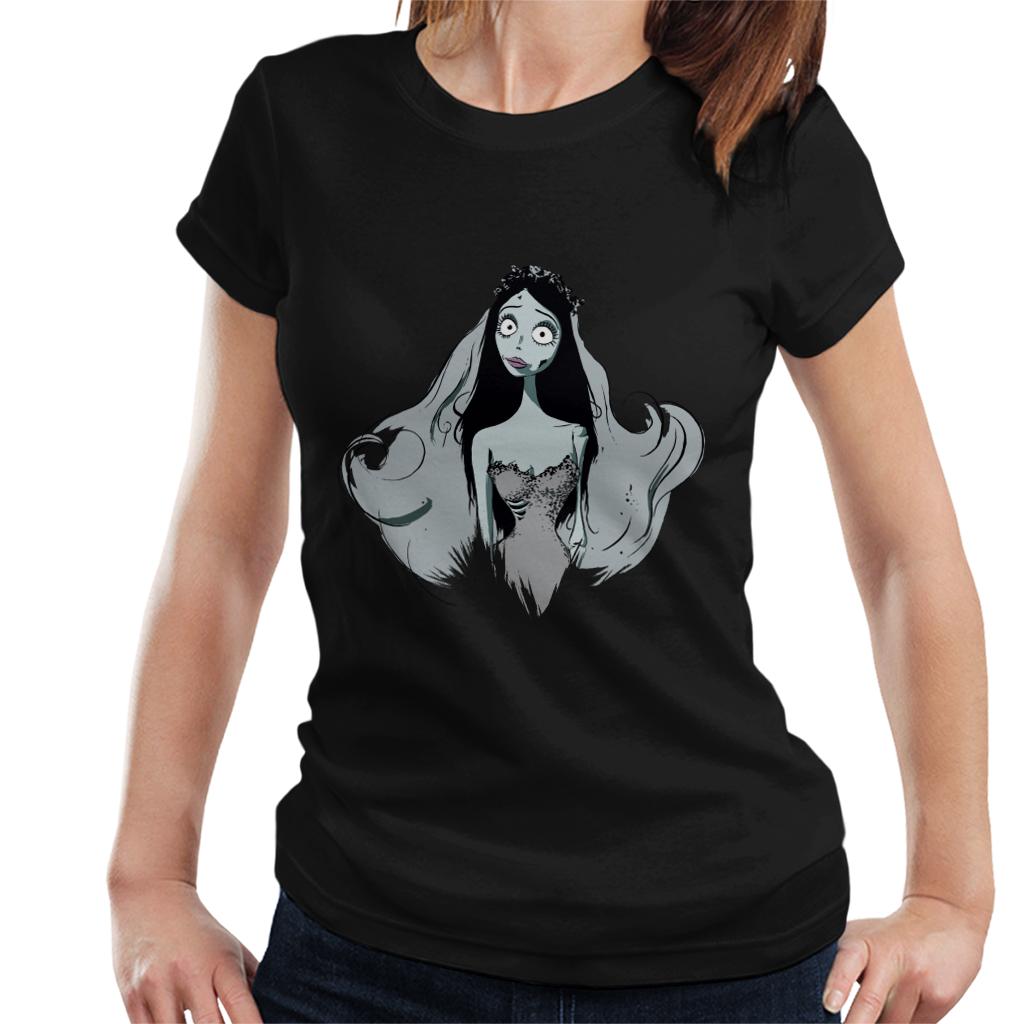 Corpse Bride Halloween Emily Portrait Women's T-Shirt-ALL + EVERY