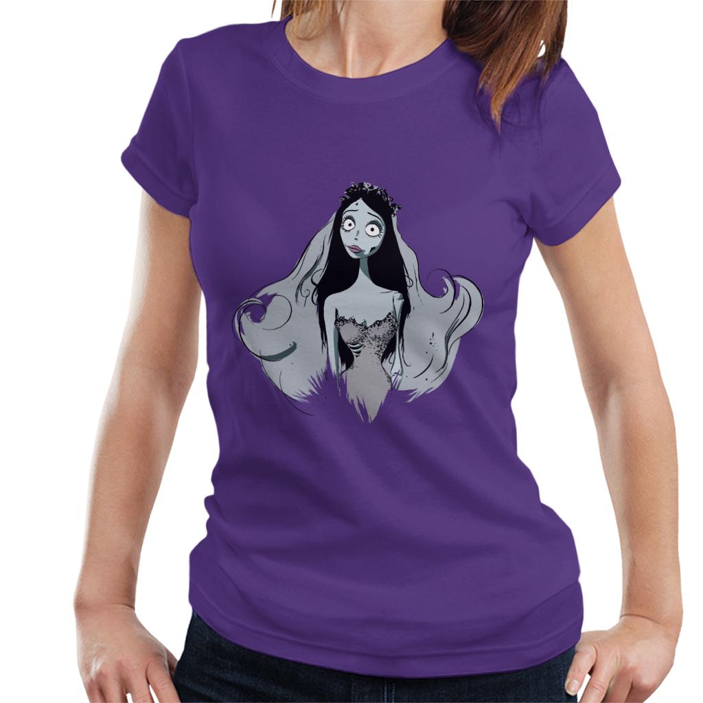 Corpse Bride Halloween Emily Portrait Women's T-Shirt-ALL + EVERY