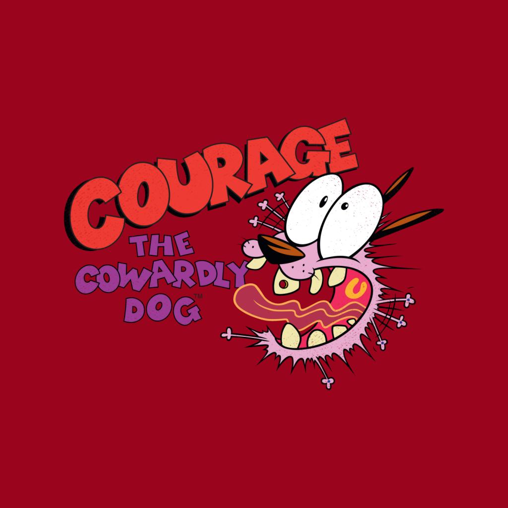 Courage The Cowardly Dog Halloween Scared Men's T-Shirt-ALL + EVERY