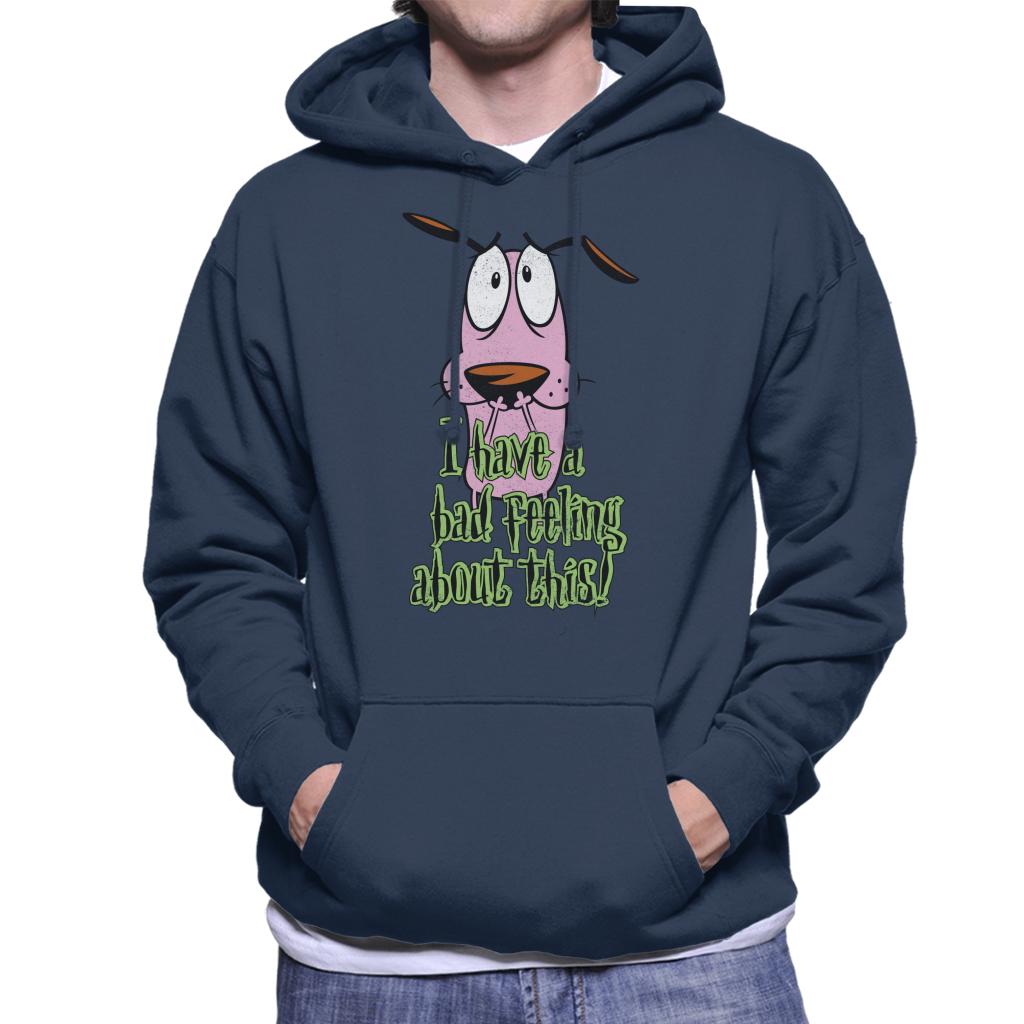 Courage The Cowardly Dog Halloween Bad Feeling Men's Hooded Sweatshirt-ALL + EVERY