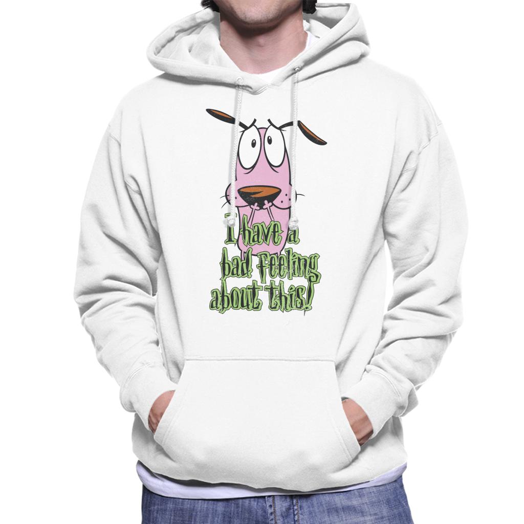 Courage The Cowardly Dog Halloween Bad Feeling Men's Hooded Sweatshirt-ALL + EVERY