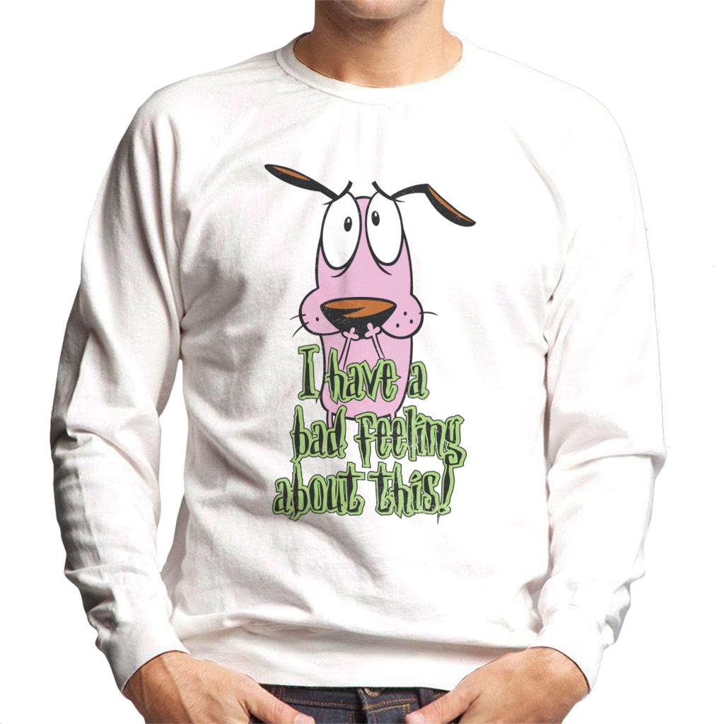 Courage The Cowardly Dog Halloween Bad Feeling Men's Sweatshirt-ALL + EVERY