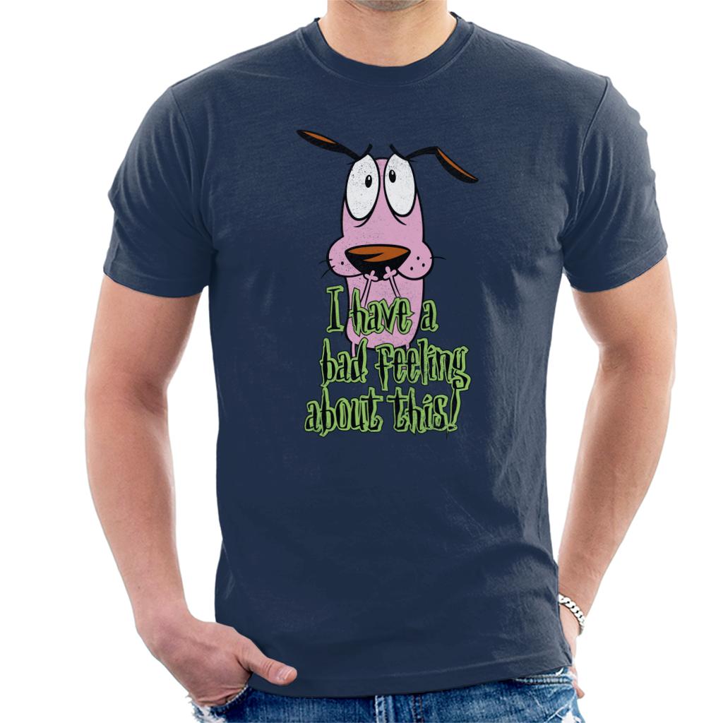 Courage The Cowardly Dog Halloween Bad Feeling Men's T-Shirt-ALL + EVERY