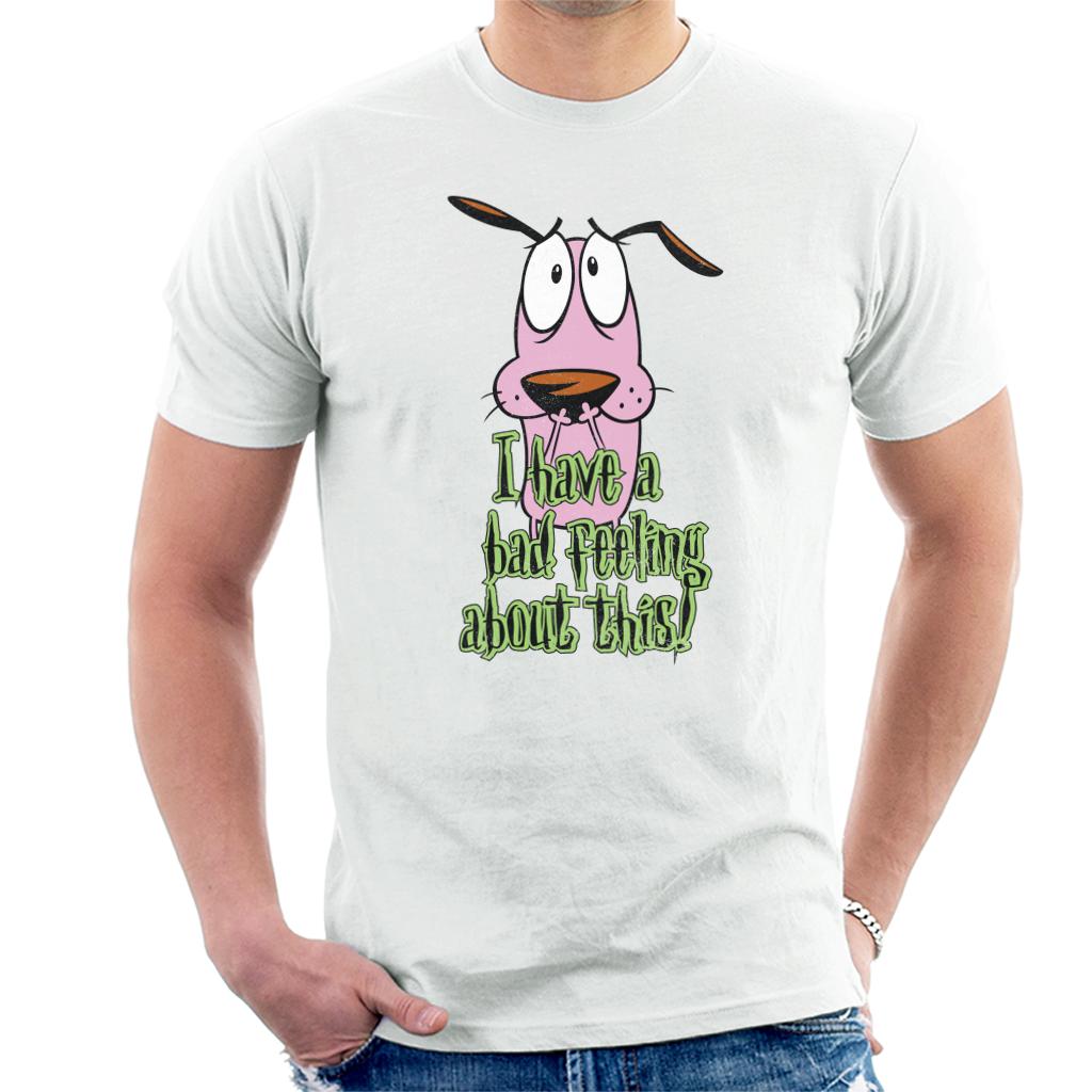 Courage The Cowardly Dog Halloween Bad Feeling Men's T-Shirt-ALL + EVERY