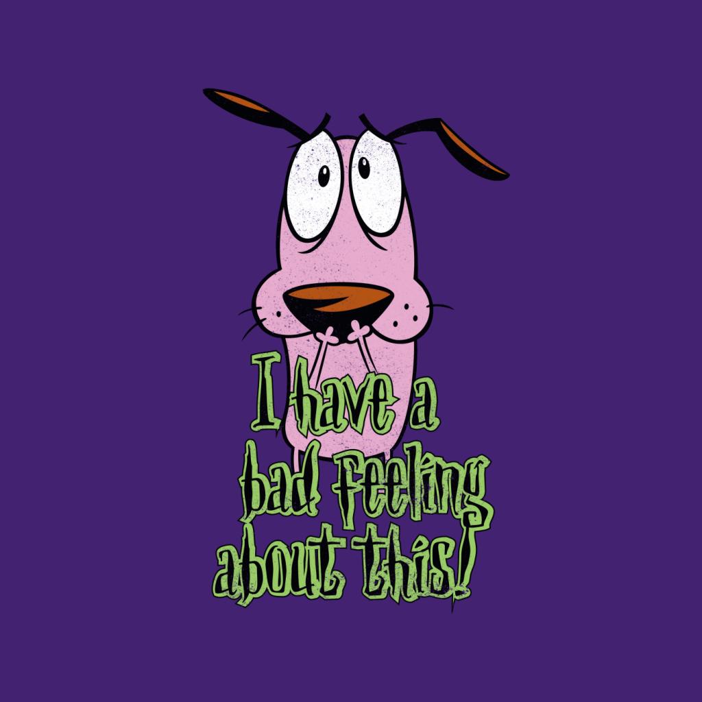 Courage The Cowardly Dog Halloween Bad Feeling Kid's Sweatshirt-ALL + EVERY