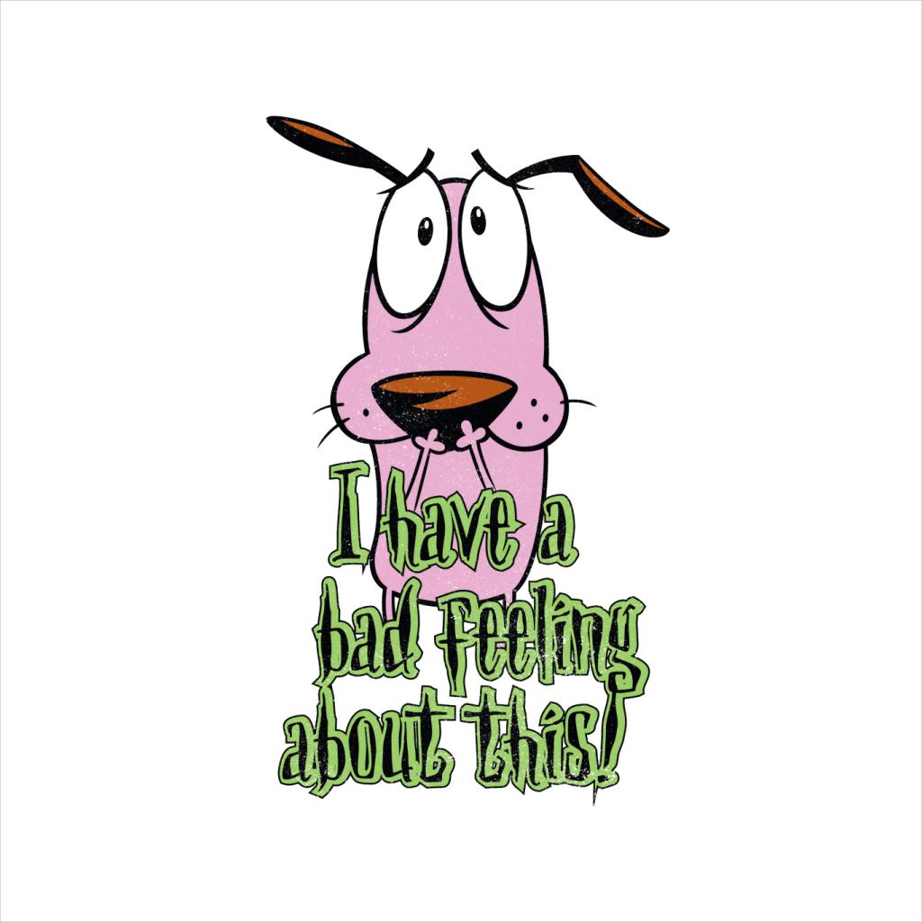 Courage The Cowardly Dog Halloween Bad Feeling Kid's T-Shirt-ALL + EVERY