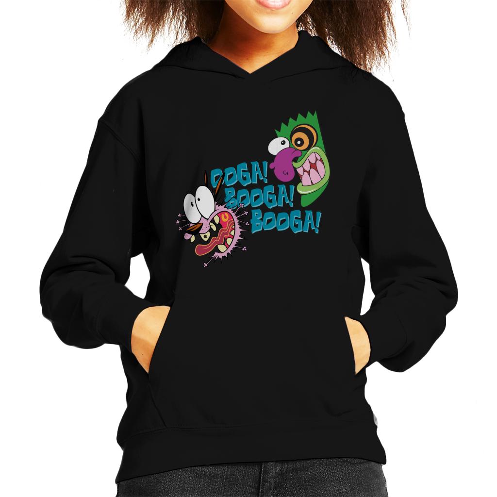 Courage The Cowardly Dog Halloween Ooga Booga Booga Kid's Hooded Sweatshirt-ALL + EVERY