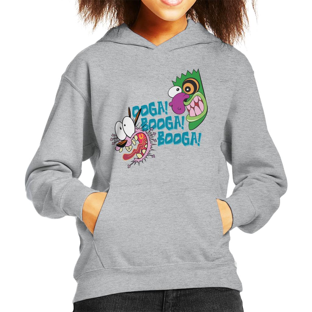 Courage The Cowardly Dog Halloween Ooga Booga Booga Kid's Hooded Sweatshirt-ALL + EVERY