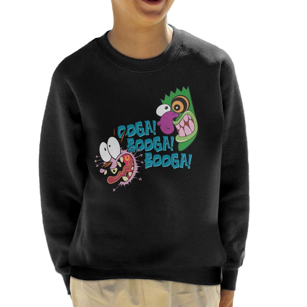 Courage The Cowardly Dog Halloween Ooga Booga Booga Kid's Sweatshirt-ALL + EVERY