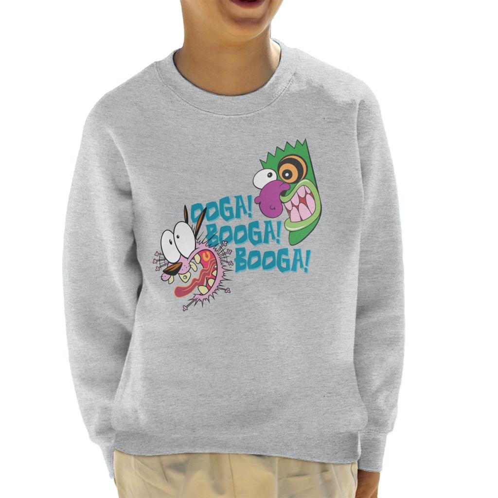 Courage The Cowardly Dog Halloween Ooga Booga Booga Kid's Sweatshirt-ALL + EVERY