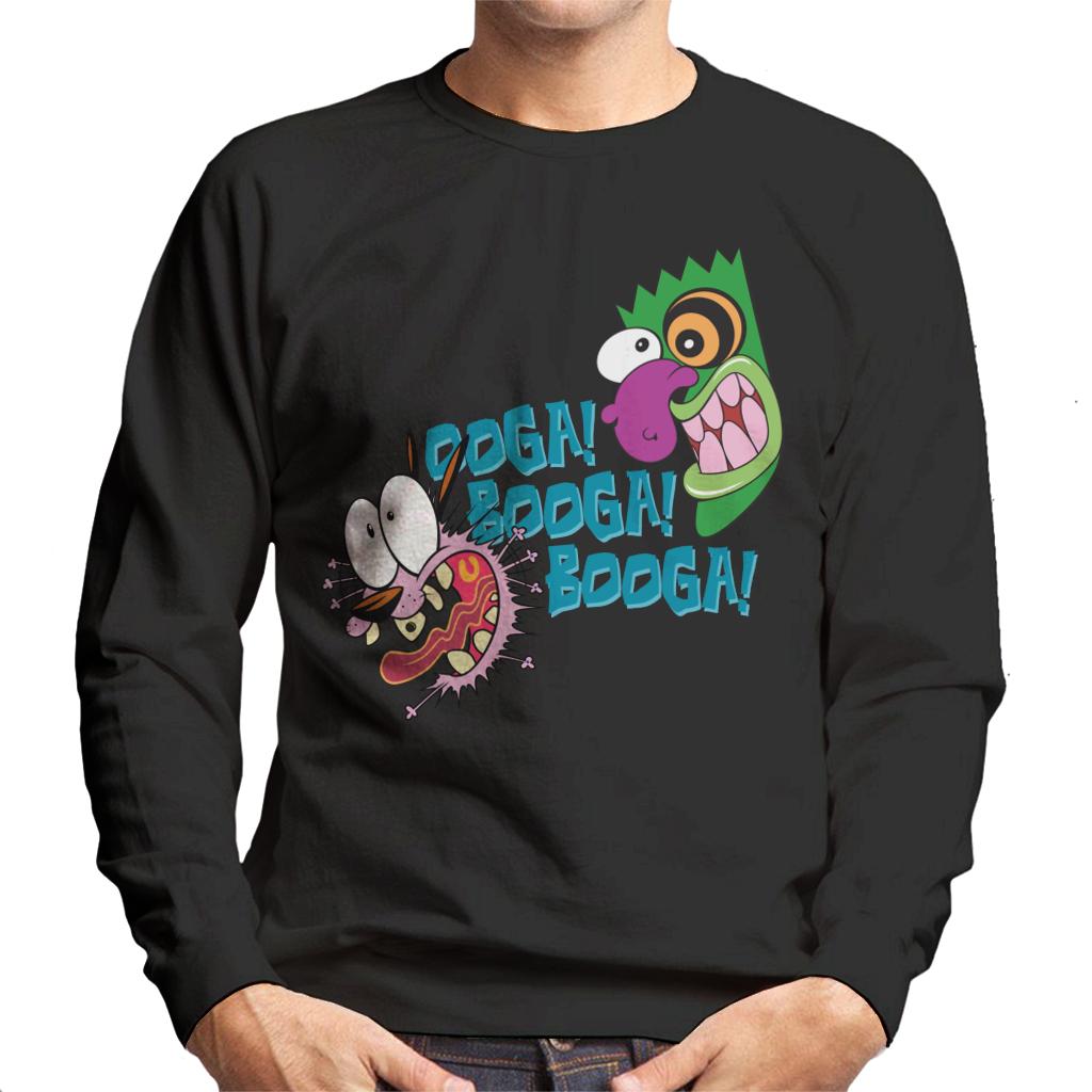 Courage The Cowardly Dog Halloween Ooga Booga Booga Men's Sweatshirt-ALL + EVERY