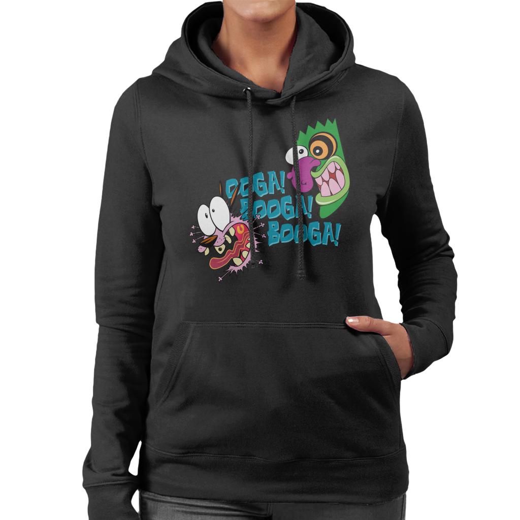 Courage The Cowardly Dog Halloween Ooga Booga Booga Women's Hooded Sweatshirt-ALL + EVERY