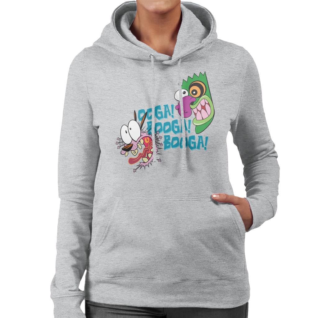 Courage The Cowardly Dog Halloween Ooga Booga Booga Women's Hooded Sweatshirt-ALL + EVERY