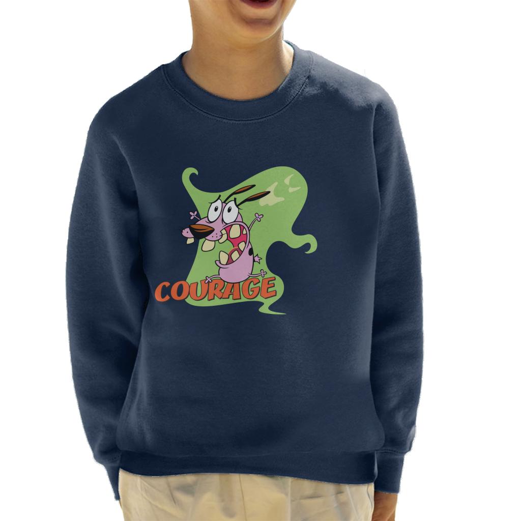 Courage The Cowardly Dog Halloween Scream Kid's Sweatshirt-ALL + EVERY