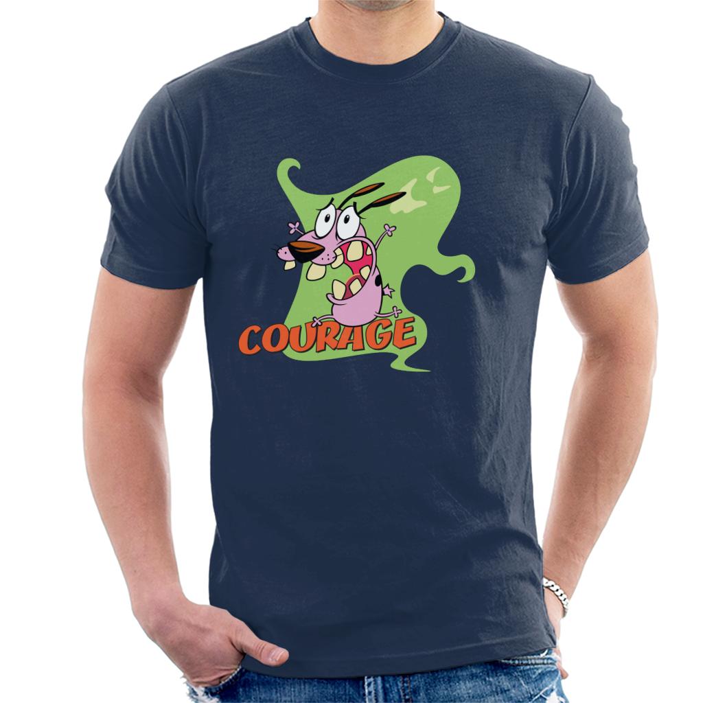 Courage The Cowardly Dog Halloween Scream Men's T-Shirt-ALL + EVERY