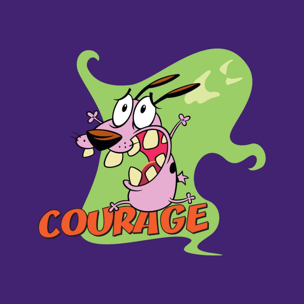 Courage The Cowardly Dog Halloween Scream Women's T-Shirt-ALL + EVERY