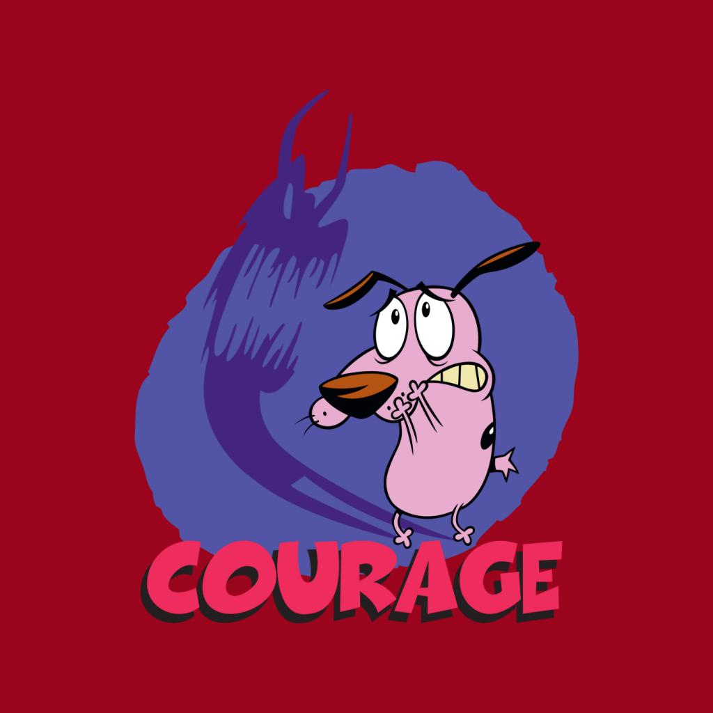 Courage The Cowardly Dog Halloween Scary Shadow Women's T-Shirt-ALL + EVERY