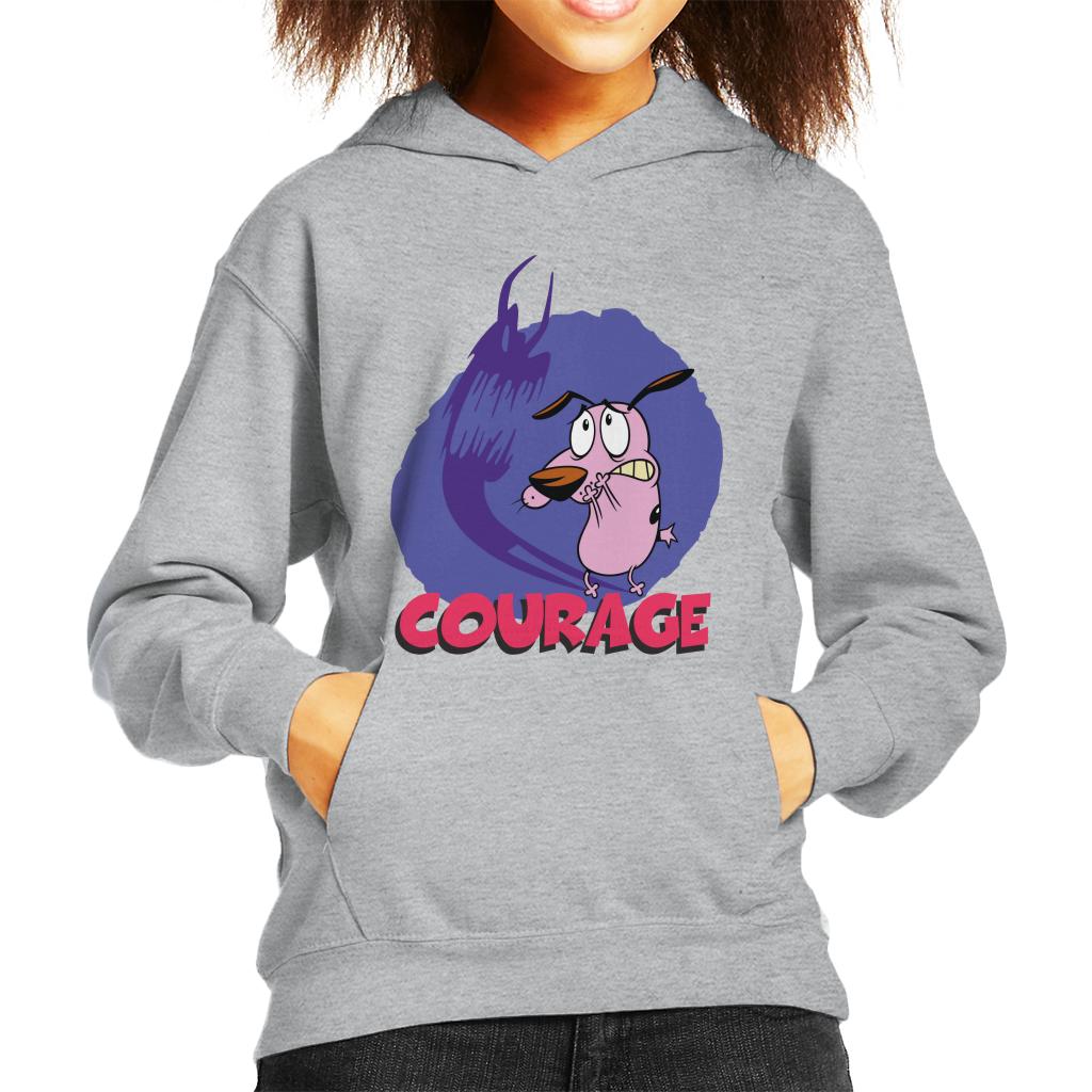 Courage The Cowardly Dog Halloween Scary Shadow Kid's Hooded Sweatshirt-ALL + EVERY