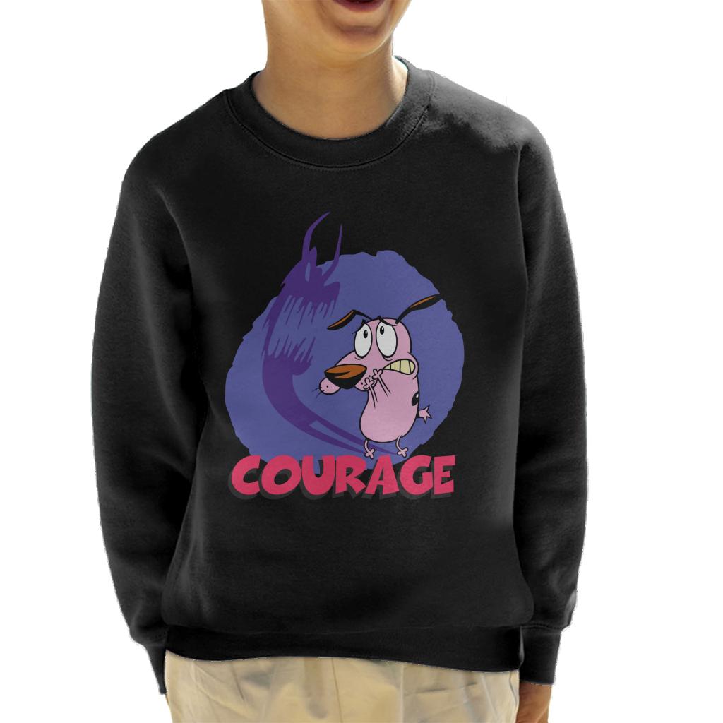 Courage The Cowardly Dog Halloween Scary Shadow Kid's Sweatshirt-ALL + EVERY